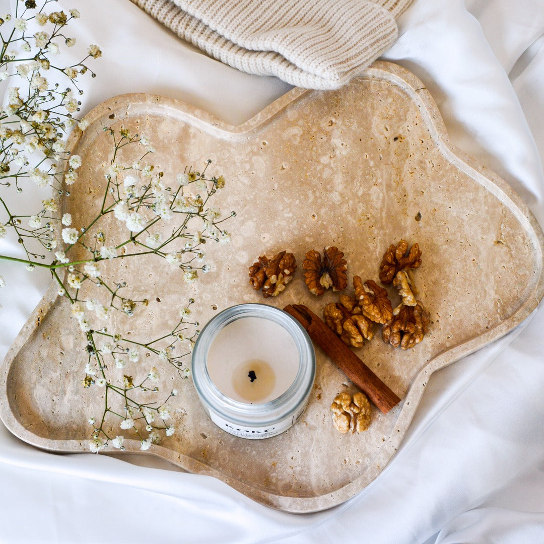 Boho Tray-Travertine