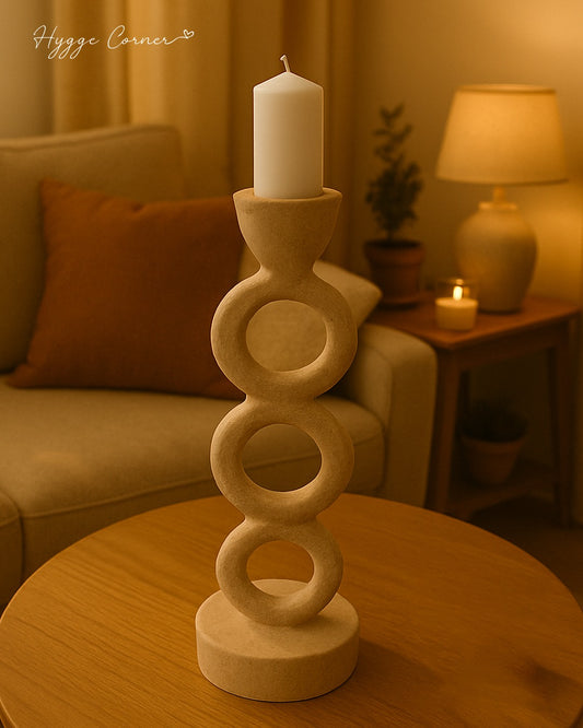 Travertine Candle Stand