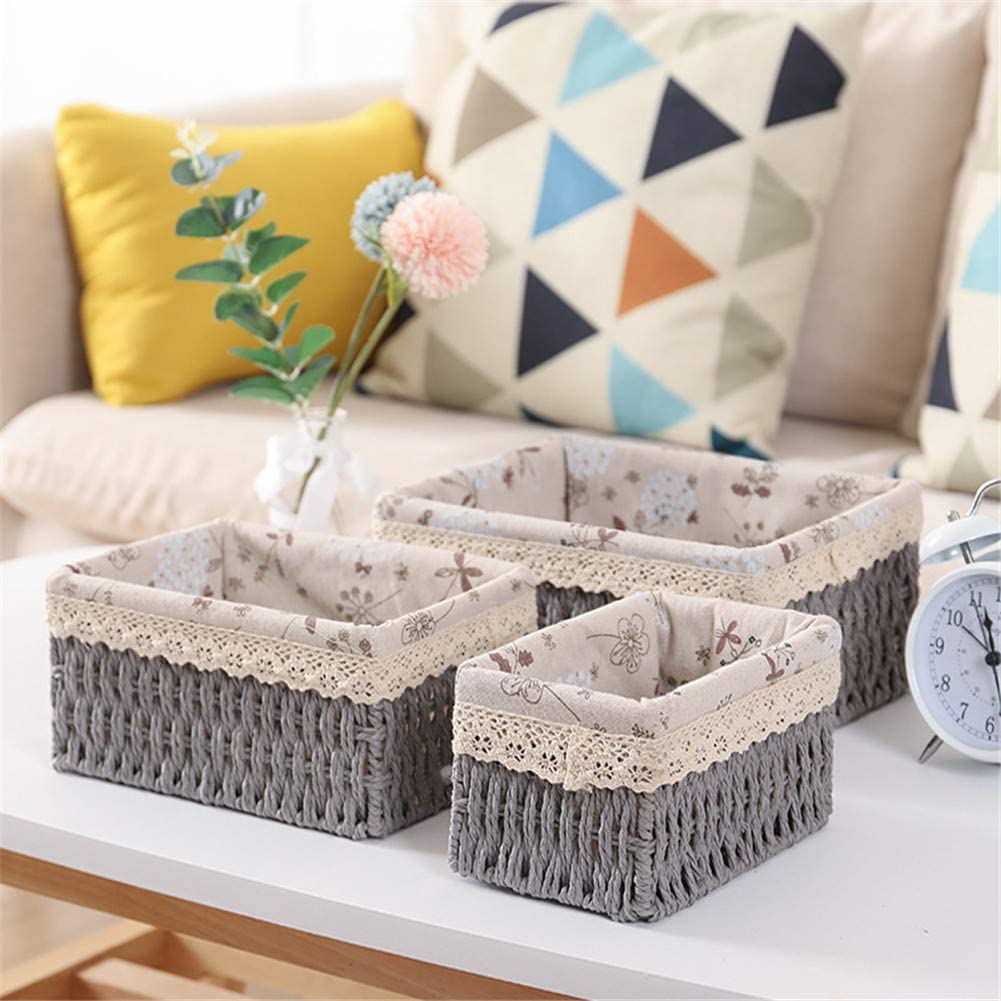 Grey Organizing Basket