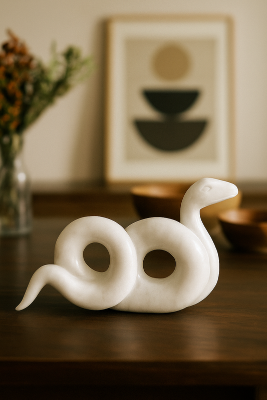Chinese year of the snake sculpture