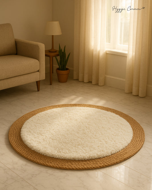 Boho Rug - White Fur