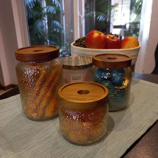 Glass jar set